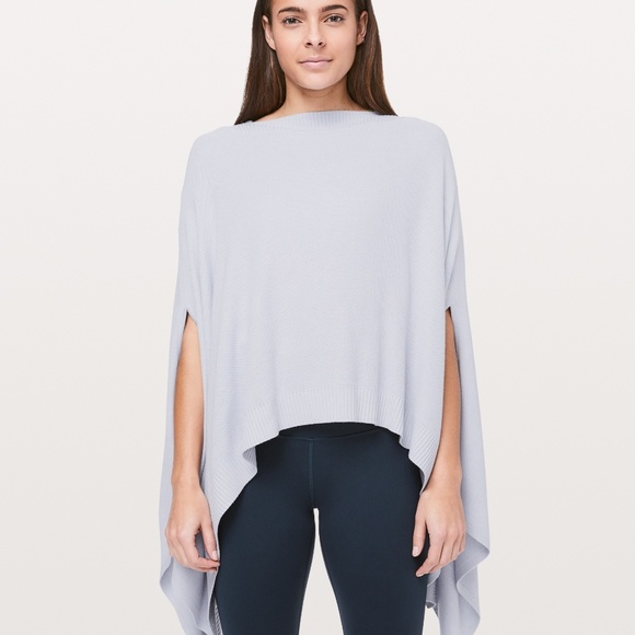 lululemon athletica Jackets & Blazers - LULULEMON Forward Flow Cape Poncho Silver